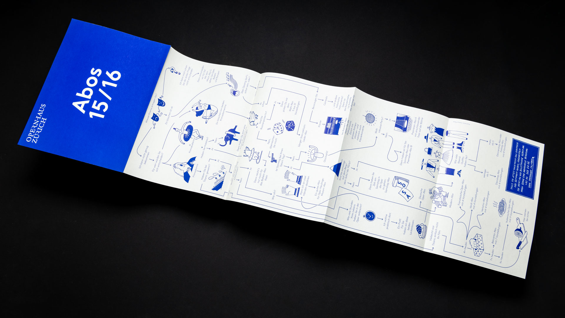 Graphic Campaign Blue Leporello