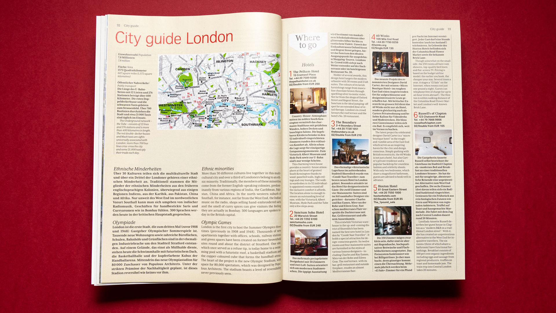 Guide London Swiss Magazin